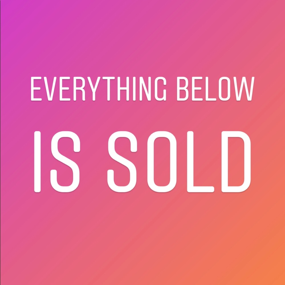 NOT FOR SALE AFTER THIS